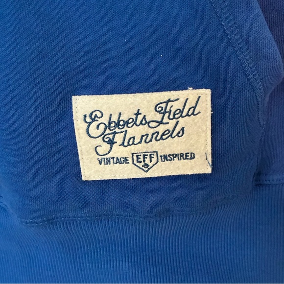 Ebbets Field Flannels Rams Blue Sweatshirt - Picture 2 of 3